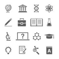 Science icons set N3