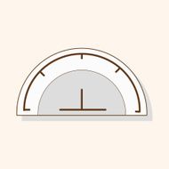 stationary protractor theme elements vector eps N5