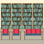 Reading Seats In Front Of A Bookcase N2