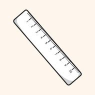 stationary ruler theme elements vector eps N20
