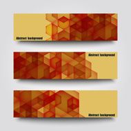Set of banner templates with abstract background N9