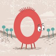 Cute alphabet Number 0