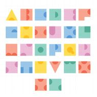 Font alphabet letter design