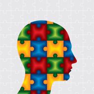 Autism Puzzle Head - Illustration