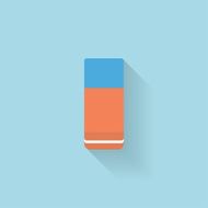 Flat web internet icon Eraser