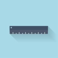 Flat Ruler Icon N6