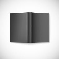 Open blank book cover top view N2