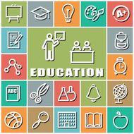 Education icons N176