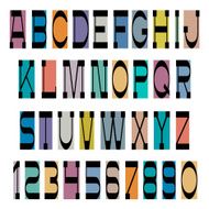 Black font on colored base