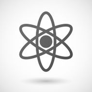 atom icon on white background