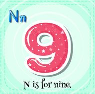 Letter N N27