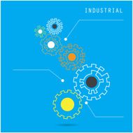 Creative gear abstract vector design banner template N2
