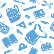 School pattern with education supplies N8
