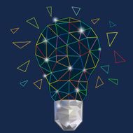 Lamp Colorful line art
