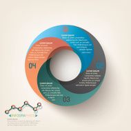 Infographics Business circle template