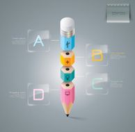 Infographics vector design template N9