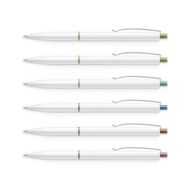 Vector Set of Pens with Multicolored Caps Isolated N2