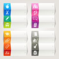 Rainbow - School and University Icons Navigation Template