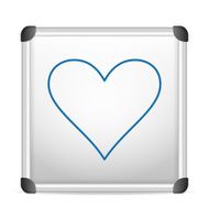 whiteboard heart