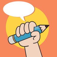 Holding a pencil