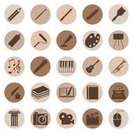 Vector Set of Art Icons N3