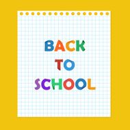 back to school note paper