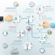 Modern infographic option template N4