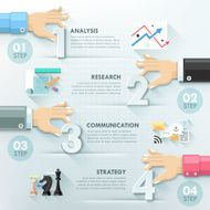 Modern infographic option template N7