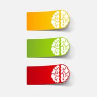 realistic design element brain N4