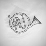 french horn icon