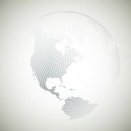 Dotted world globe light design vector illustration N9