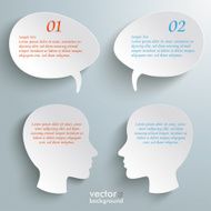 Two Head Speech Bubbles