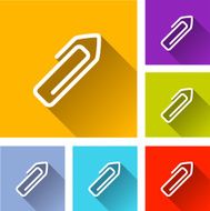 paper clip icons