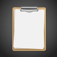 Clipboard with blank paper N4