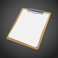 Clipboard with blank paper N5