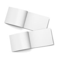 blank open magazines set