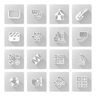 Education or quiz subject icons N2