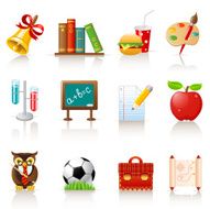 school icon set N19