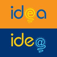 light bulb make idea text concept stock vector