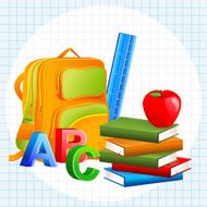 Book with School Bag