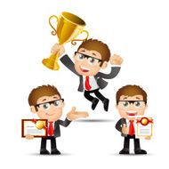 People Set - Business Victorious Office men