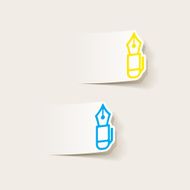 realistic design element pen N7