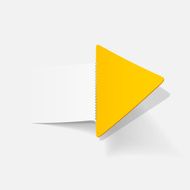realistic design element arrow