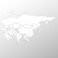 Eurasia map background vector