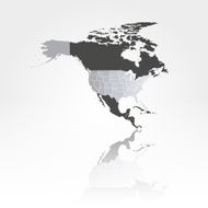 North america map background vector