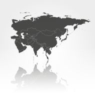Eurasia map background vector N2