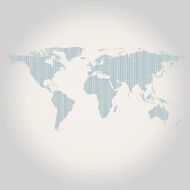 Gray World Map Vector N2