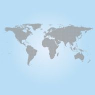 Gray World Map Vector N4