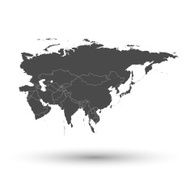 Eurasia map background vector N3