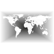 Gray World Map Vector N5